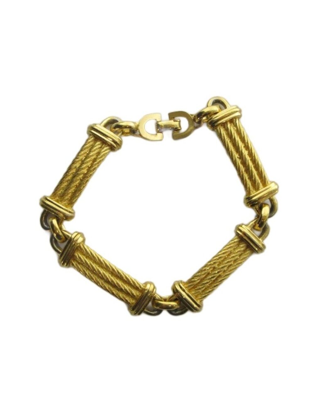 Dior Bracelet Bangle Logo Gold